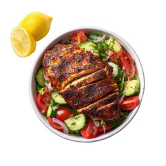 Delicious Grilled Chicken Salad With Fresh Vegetables