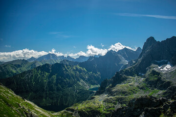 Obraz premium rocky mountain peaks of the Polish Tatra Mountains