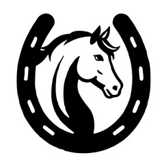  horse head shoe icon