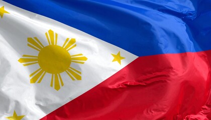 The national flag of the Philippines