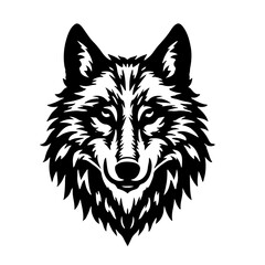 Fototapeta premium wolf head vector