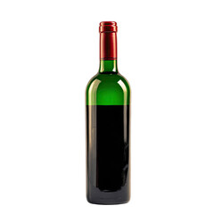 Red wine bottle, studio shot (5)