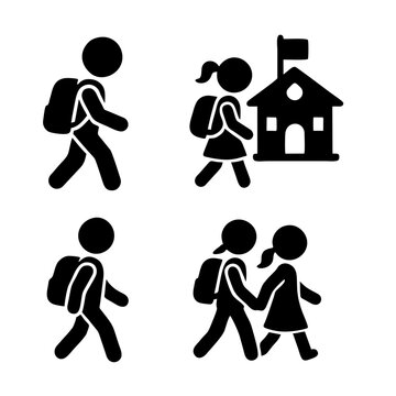 Students Going to School