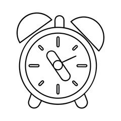 Medical Reminder Alarm Clock with Pill Symbol Vector Illustration
