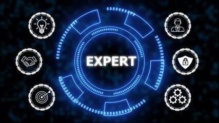 Expertise, expert, consulting, knowledge, advice. Business person skill expert isolated on white background