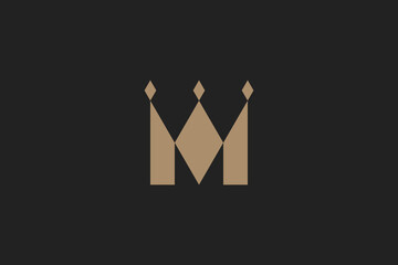 Letter M Crown Logo 