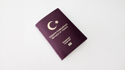 Photo series of Republic of Turkey passports in Turkish text
