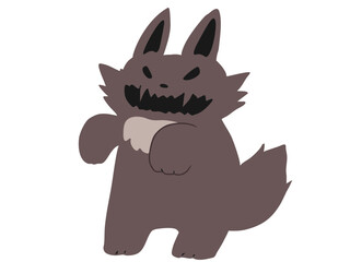 オオカミ 主線なし