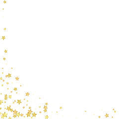 Magic stars vector overlay.  Gold stars scattered