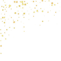 Magic stars vector overlay.  Gold stars scattered