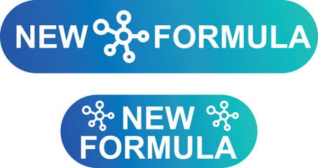 New Formula Icon Label – Vector Badge for Product