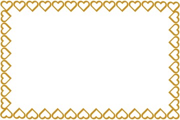 Simple Border Frame, Golden Frame with White Background, Unique Frame, Photo Frame