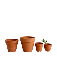Obraz premium Various Terracotta Plant Pots for Indoor and Outdoor Gardening Use