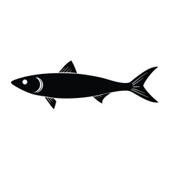 Fototapeta premium sardine fish vector illustration, isolated white background