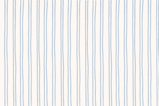 Vintage Cottagecore Background - White with Blue Countryside Retro Style Hand drawn Doodle Stripes 