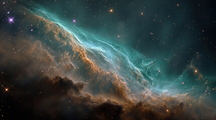 Celestial Nebula Cosmic Clouds Starry Sky Deep Space Exploration,