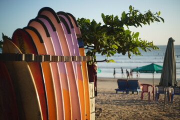 Surfboards on the beach