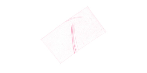 Faded pastel pink torn tape segment with clean soft texture – transparent background element for...