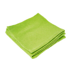 Fototapeta premium folded clean microfiber cloth isolated on white background