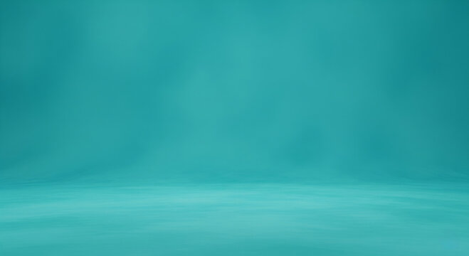 Turquoise painted gradient background with soft light texture

