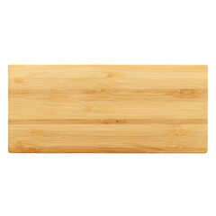Obraz premium rectangular bamboo cutting board isolated on white background