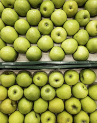 Apples in a market
