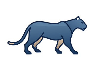 Powerful black panther logo design, perfect for a strong brand identity. A bold, stylized black panther graphic, perfect for logos, emblems, or branding materials.