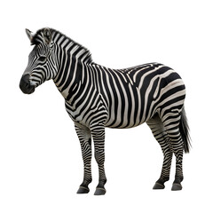 Obraz premium zebra isolated on white