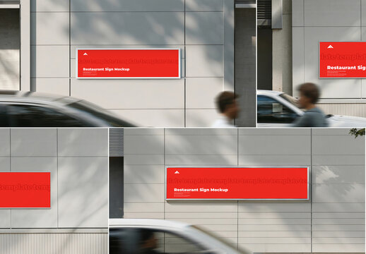 Restaurant Sign Mockup