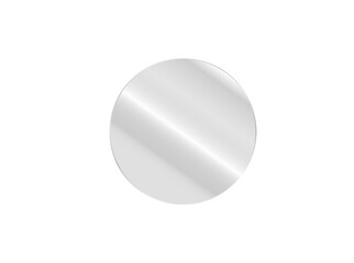 Transparent Glass Lens with Realistic Light Reflection