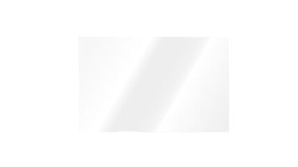 White Background with Floating Glass Rectangle