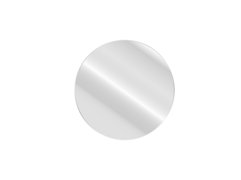 Transparent Glass Lens with Realistic Light Reflection