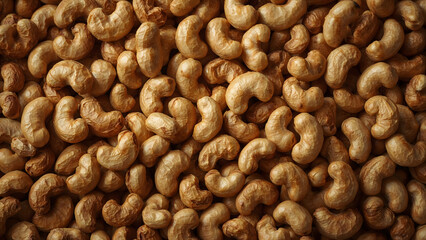 Fototapeta premium Close-up Texture of Roasted Cashew Nuts