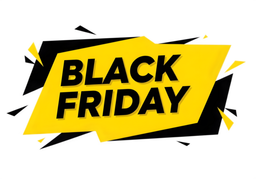 Black Friday shape design PNG image