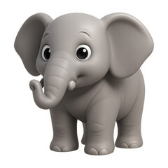 Fototapeta premium PNG Cute cartoon elephant illustration.