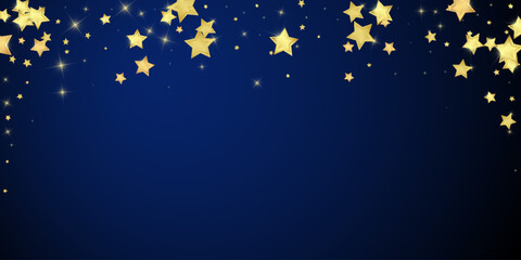 Magic stars vector overlay.  Gold stars scattered