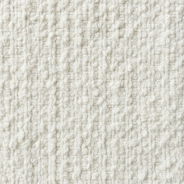 Off-White Boucle Fabric Texture Background - Close-Up