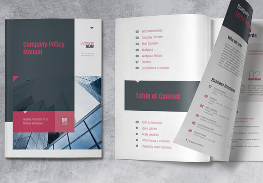 Company Policy Guide Brochure
