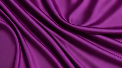 Luxurious Draped Purple Silk Fabric Texture Background