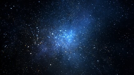 Obraz premium A mesmerizing cosmic dance unfolds with countless stars, forming nebulas in the vastness and depth of space.