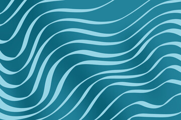 Abstract, blue on teal wave looking gradient design background for wallpapers, headers, etc. 