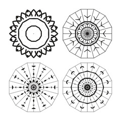 Intricate Mandala Set &ndash; 20 Decorative Vector Designs for Coloring, Craft & Tattoo Art