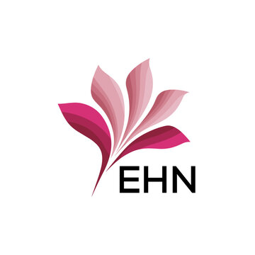 EGN Modern Floral Abstract Logo Design, EGN Later Logo, Creative Botanical Brand Identity, Minimalist Nature Inspired Logo. 
