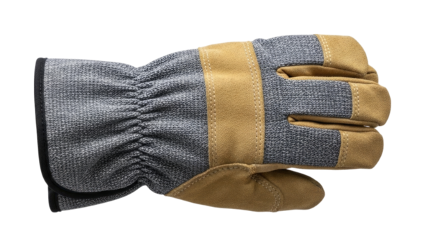 High-quality work glove designed for durability and protection, cutout isolated on transparent bg, cutout png