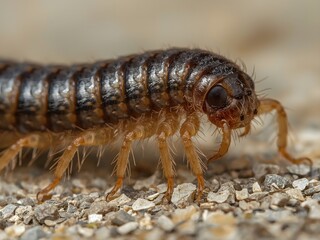 Fototapeta premium centipede macro photo
