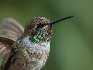 Obraz premium Hummingbird Portrait and Macro