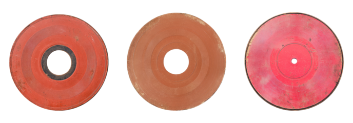 Isolated Vinyl Records on Transparent Background for Design Use