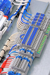 Electrical feed-through terminals for connecting copper electrical wires with metal lugs in the...