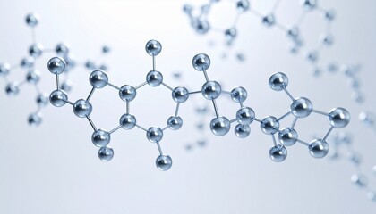 Molecular schematic of a complex organic compound