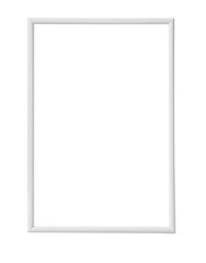 White frame presenting empty space for copy on white background